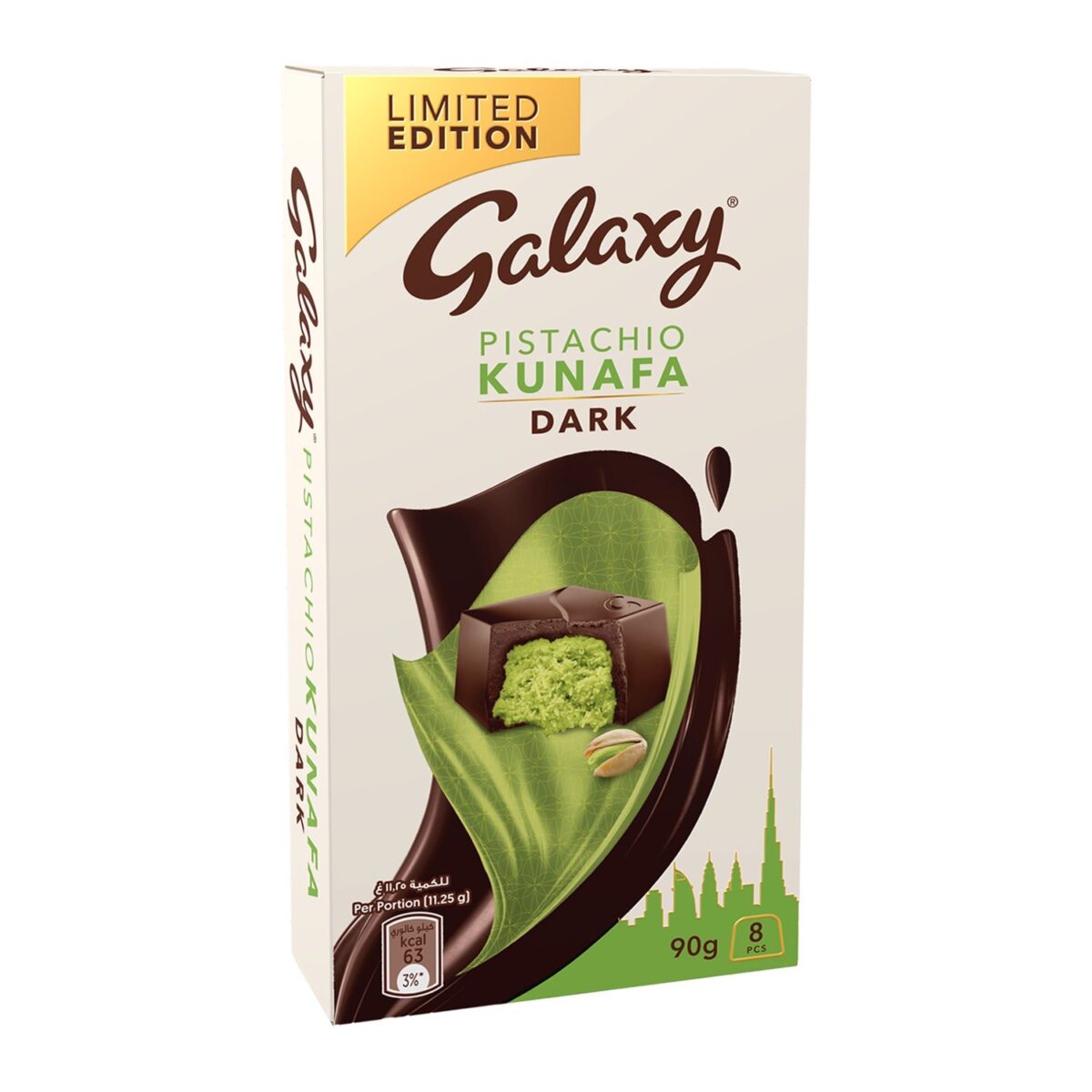 Pistachio Kunafa Dark Chocolate