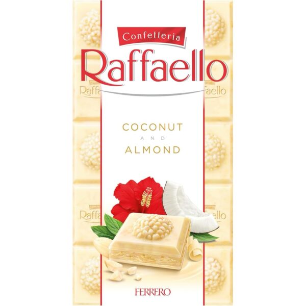 Raffaello Coconut & Almond White Chocolate Bar- 90g