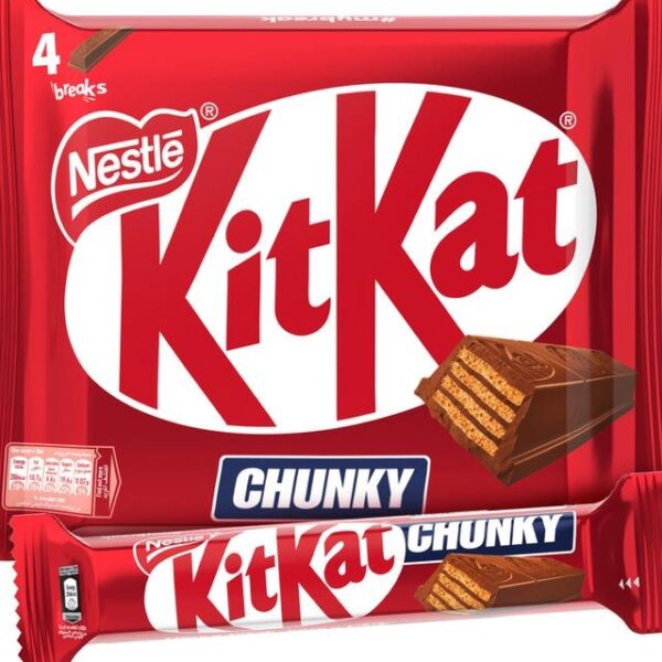 Nestle KitKat Chunky Chocolate Wafer 4 x 40 g