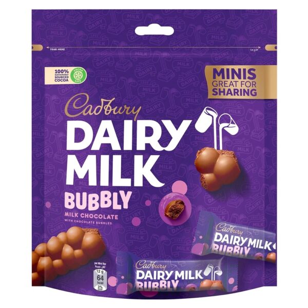 Cadbury Dairy Milk Bubbly Milk Chocolate Value Pack 168 g