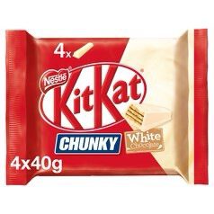 img_4029 KitKat Chunky White Chocolate Bar Multipack 4 x 40g - Image 1