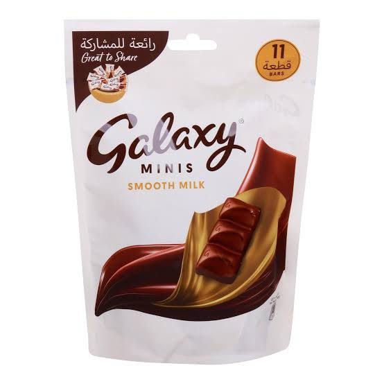 img_4319-2 Galaxy Minis Smooth Milk Chocolate Bar 11 pcs 137.5g - Image 1