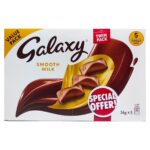 Galaxy Smooth Milk Chocolate Bar Value Pack - 5 X 36g