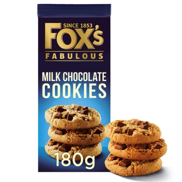 Fox's Milk Chocolate Cookies 180GM