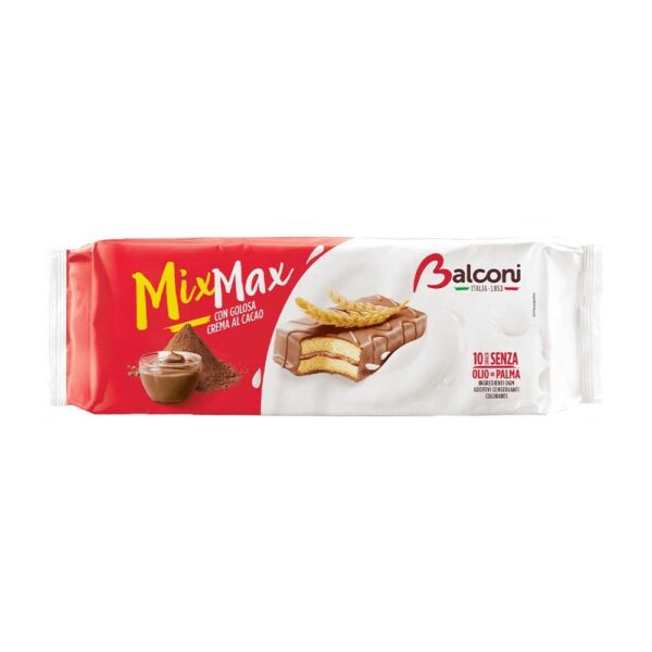 Balconi Mix Max Chocolate Cocoa Cream Filled Cake Bars 10 pack 350g - Candy Stop