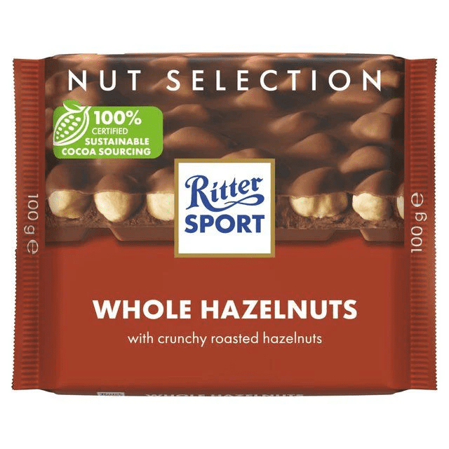 img_1466 Ritter Sport Whole Hazelnuts100g - Image 1