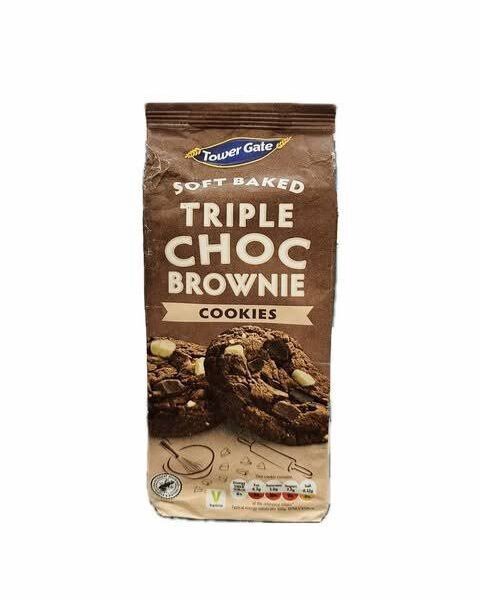 Tower Gate Soft Baked Triple Choc Brownie Cookies 210g