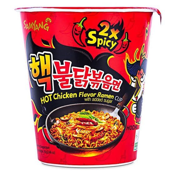 img_5467 Samyang Buldak Hot Chicken Flavour Ramen Cup (2x Spicy) 70gm - Image 1