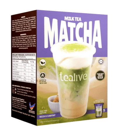 Tealive matcha tea sachets