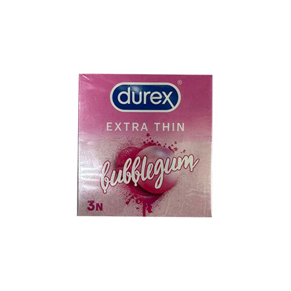durex-bubblegum-1-2 Durex Extra Thin Bubblegum Condom 3 N - Image 1