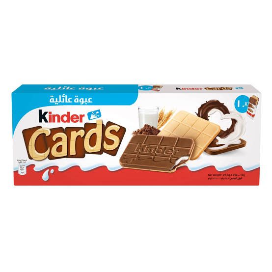 img_6284 Kinder Cards Biscuits Chocolate 256g (10 Pieces) - Image 1