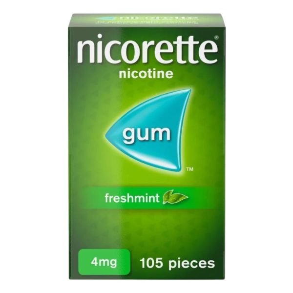 Nicorette Freshmint 4mg Nicotine Gum 105 Pieces
