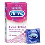 Durex Extra Ribbed and Dotted Condom 10N