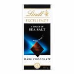Lindt Excellence A Touch of Sea Salt Dark Chocolate Bar 100gm