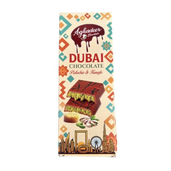 Aghadeer Dubai chocolate pistachio & kunafa 100gm
