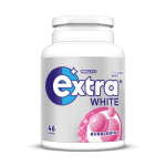 EXTRA White Bubblemint Chewing Gum Sugarfree Bottle 46 Pieces