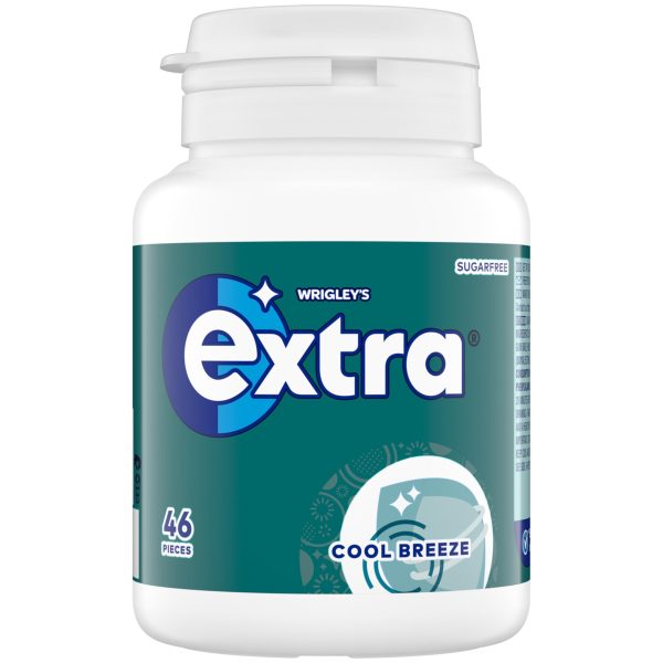 Extra Chewing Gum Cool Breeze Mint Flavour sugar free 46 pieces