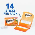 Trident Tropical Twist Flavor Sugar Free Gum 14 sticks