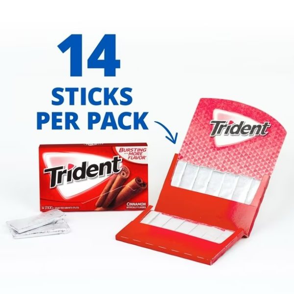 Trident Cinnamon Sugar Free Gum 14 sticks