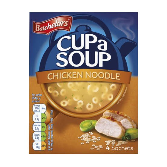img_3421 Batchelors Cup A Soup Chicken Noodle 4 Pack 94G - Image 1