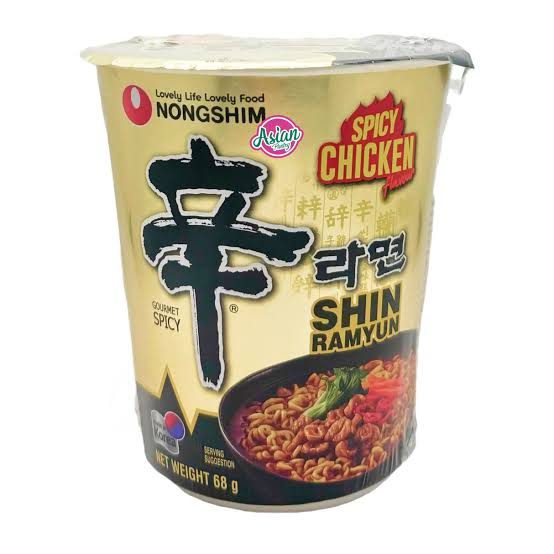 img_8619-2 Nongshim Shin Ramyun Spicy Chicken Flavour Cup 68g - Image 1