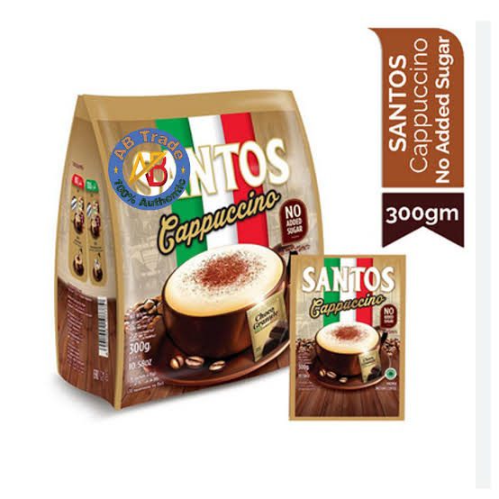 img_9121 Santos Cappuccino No Added Sugar Instant Coffee 20*15gm - Image 1