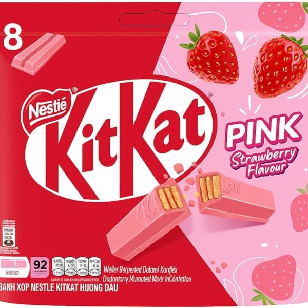 Nestle KitKat Pink Strawberry Flavour 136g