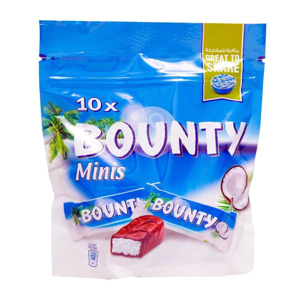 Bounty Minis Chocolate Pouch 9mini 225gm