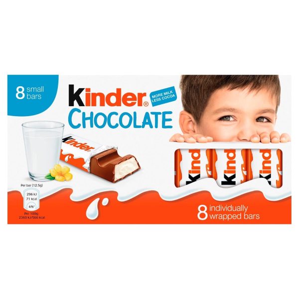 Kinder Chocolate 8 Bars 100gm