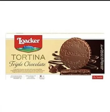 Loacker Tortina Triple Chocolate Wafers 63gm
